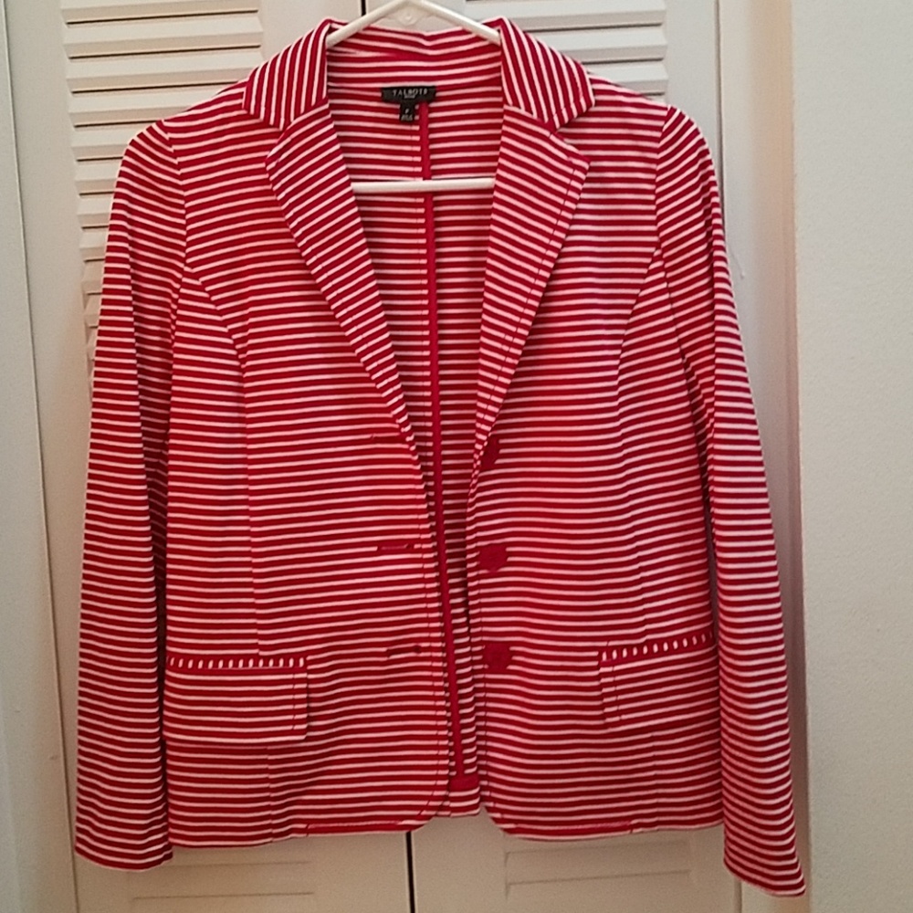 BWOT Talbots striped petite blazer